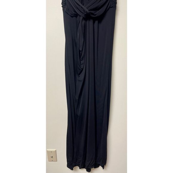 ROBERT RODRIGUEZ Black Formal Gown, Corset, Draping, Sz 4 - Picture 6 of 9